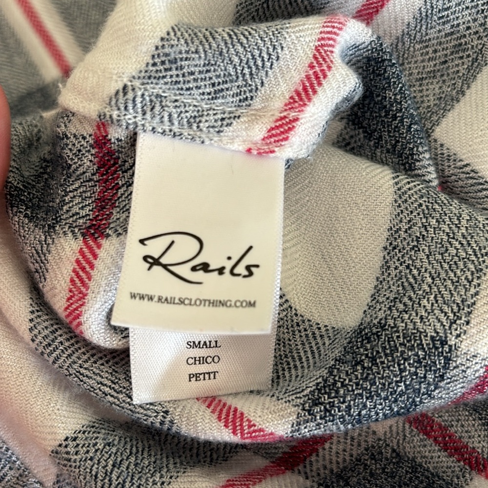 Rails Hunter Plaid Button Down Top. Size Small. - image 6
